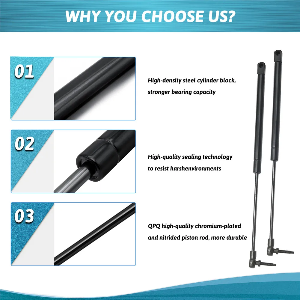 For Jeep Grand Cherokee 1999-2004 2Pcs Car Rear Glass Window Lift Support Damper REAR Shock Piston Car Struts