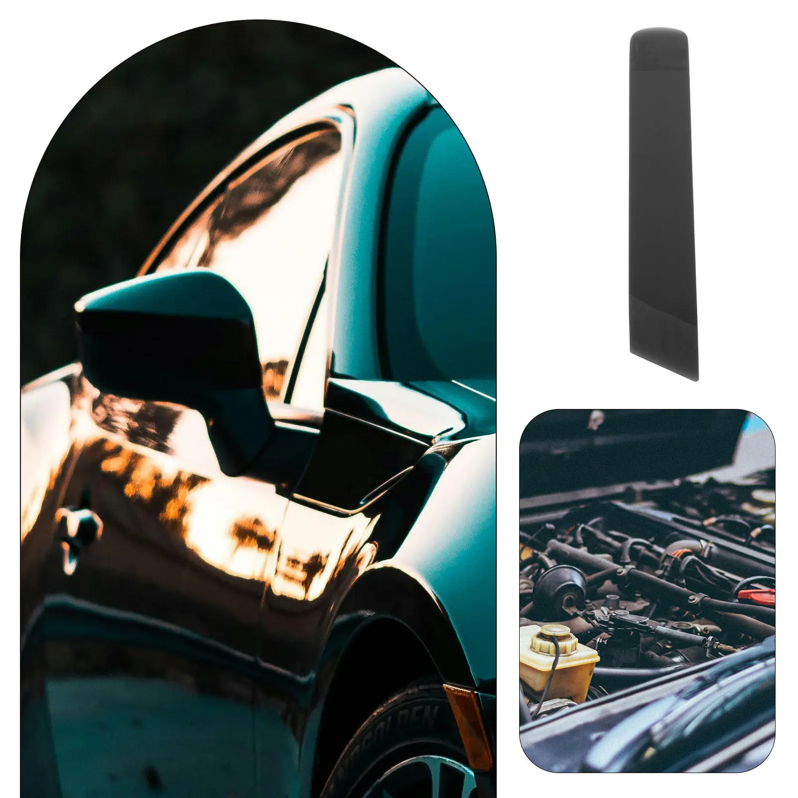 Vehicle Film Scraper Tool Compact Pen Shape Transparent Design for Car Window Tint Vinyl Wrap Decal Smoothing Scratch-Free Auto