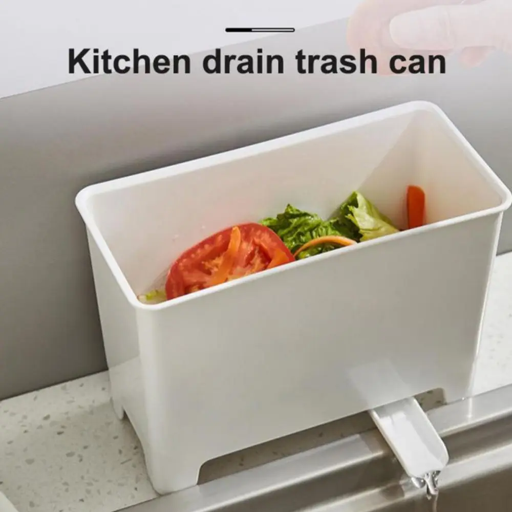 Kitchen Waste Drain Bucket Sink Food Residue Storage Box Multifunctional Storage Bucket Food Drain Trash Can