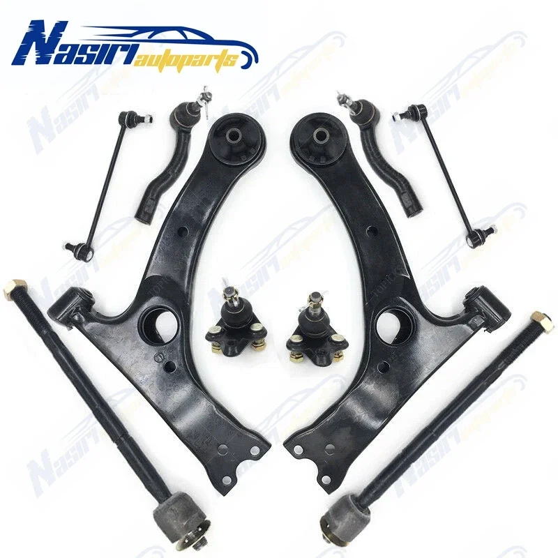 

Front Control Arm Ball Joint Tie Rod Sway Bar End Link Suspension Kit for Toyota Corolla (_E12_) 2003 2004 2005 2006 2007 2008