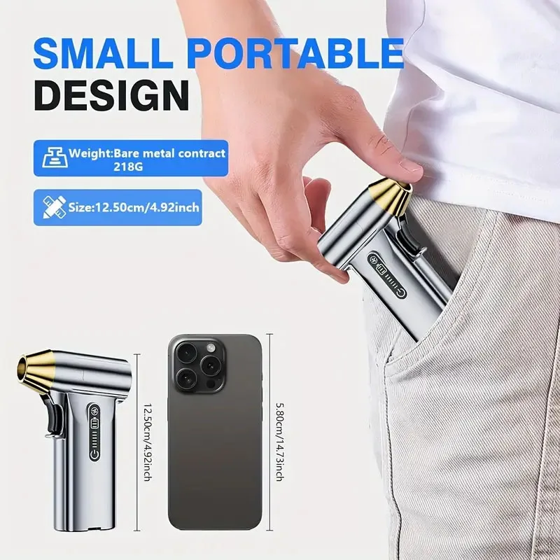 130000 RPM hurricane handheld dust blower can be used for snow blowing barbecue assistance car cleaning Cordless dust blower