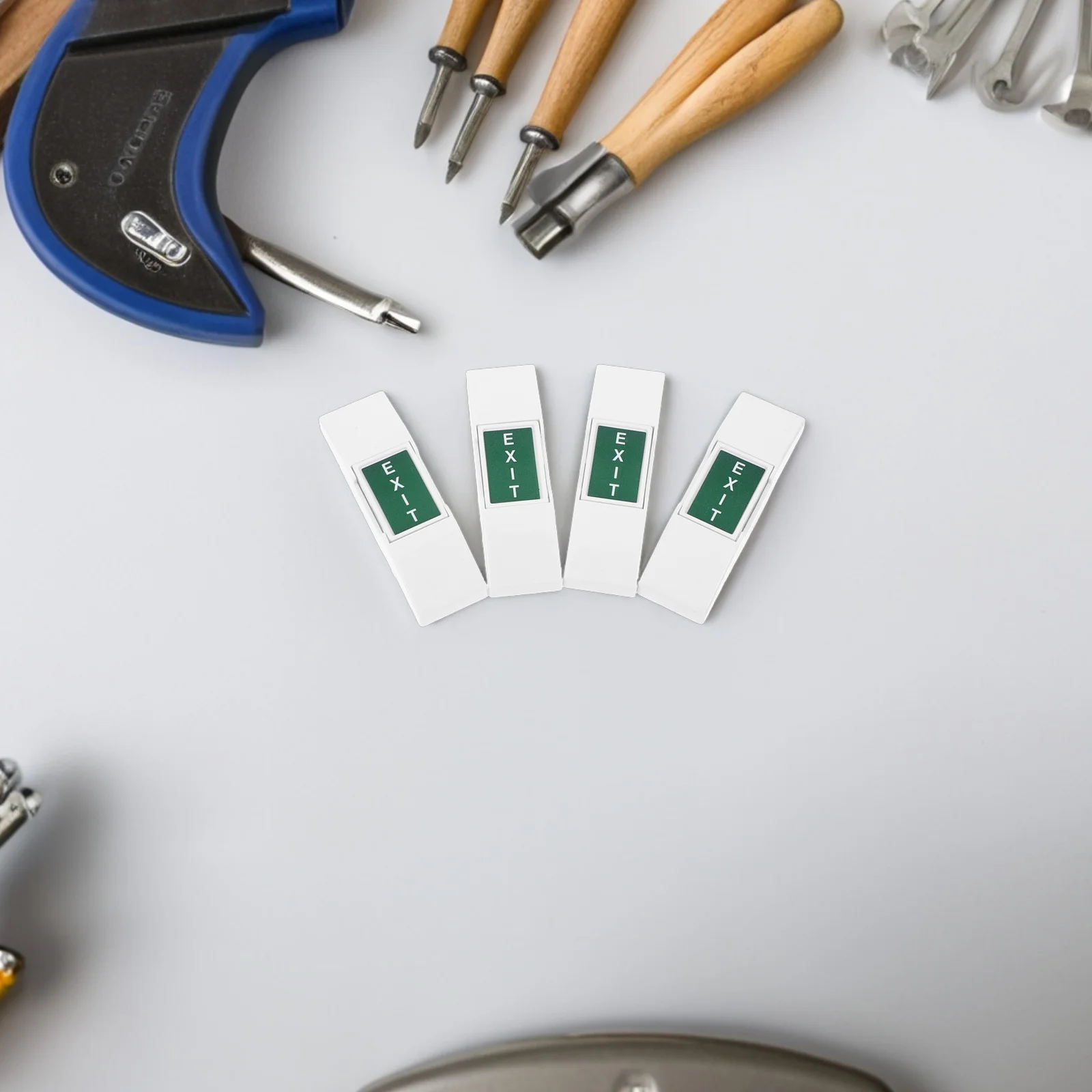 4Pcs Emergency Exit Button Reliable Access Control Quick Door Release Easy Install Commercial Spaces Security Convenience