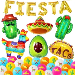 Carnival Party Decoration - Set of 42 Carnival Balloons, Cactus Balloons, Mexican Party Decoration Tower Party Decoration, Carnival Decoration