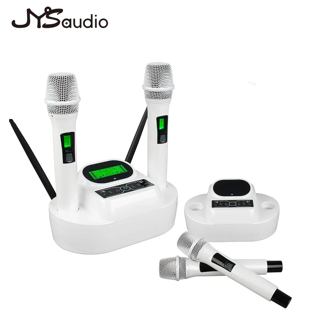 Mikrofon Nirkabel Genggam UHF 520-950MHz Mikrofon Cerdas Audio Karaoke Pesta Sistem Profesional Pertunjukan Konser Studio Pertemuan