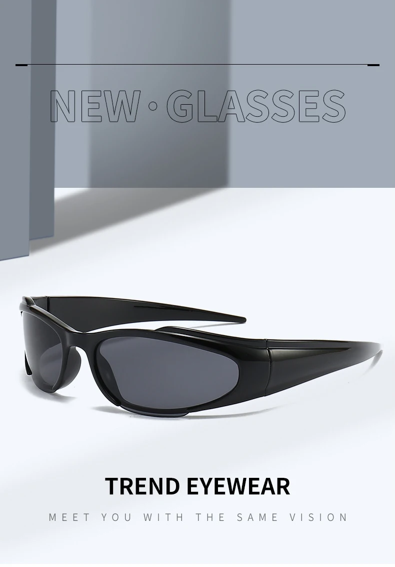 2025, Y2K-Sonnenbrille für Damen und Herren, modisch, Sport, Fahren, Spiegelbrille, Vintage-Sonnenbrille, Designer-Brille, UV400 – Detail 1