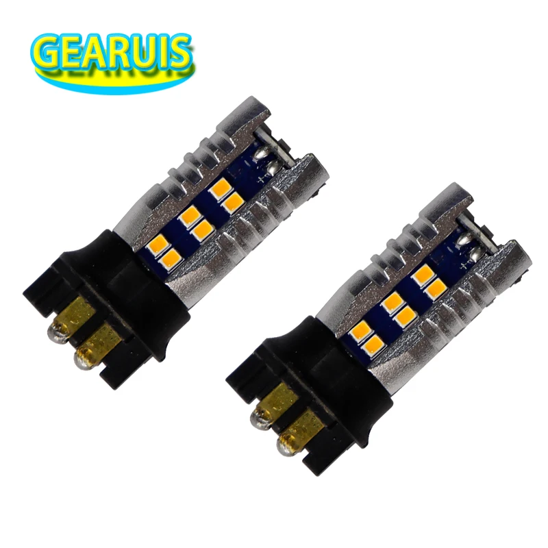 

50X PW24W PWY24W LED 6W Bulb For Audi A3 A4 A5 Q3 VW MK7 Golf CC Ford Fusion Front Turn Signal Lights F30 3 Series DRL