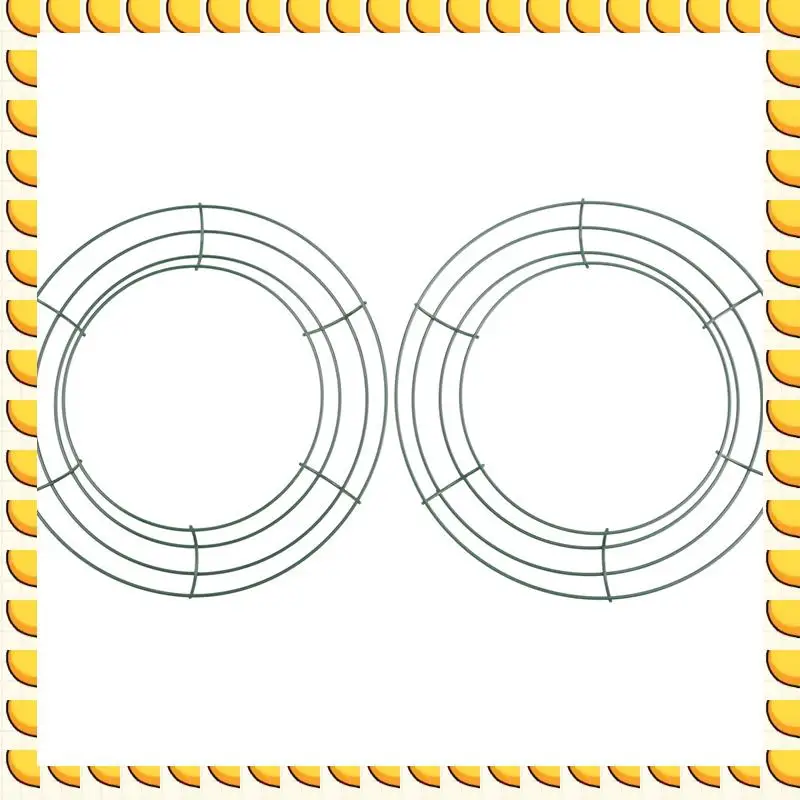 

BAAU 18 Pieces Dark Green Wire Wreath Rings Wire Wreath Frame For Christmas New Year Valentines Decoration (10 Inch)