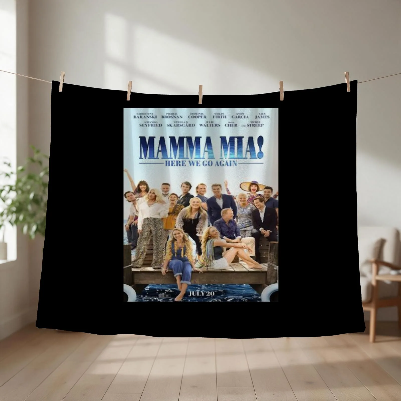 Beautiful Model Mamma Romantic Musical Mia Drama Gifts Music Fan Throw Blanket Luxury For Sofa Thin Sofas Sofa Throw Blankets