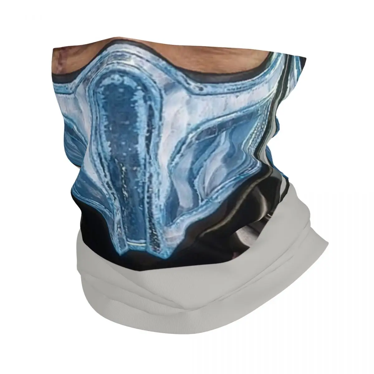 Mortal Kombat Sub Zero Bandana Neck Warmer Men Women Winter Hiking Ski Scarf Gaiter Scorpion Fighting Game Face Cover