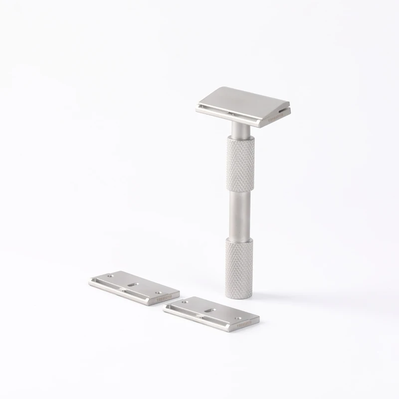 YAQI Aileron GEM Blade Safety Razor - Traditional Shaving Razor with 3 Plates for Smooth Comfortable Cut