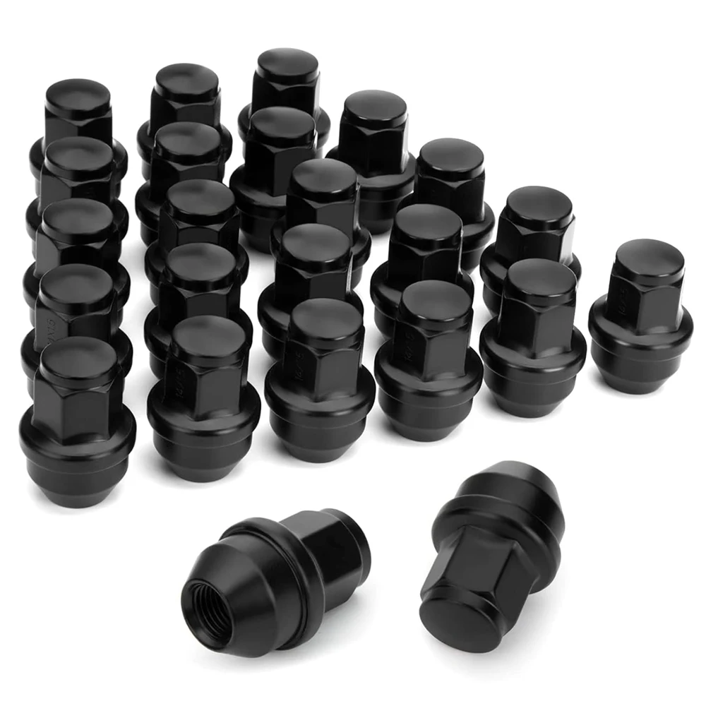 

24x M14x1.5 OEM Lug Nuts for Ford F150 Expedition 2015-2023，24pcs 14mmx1.5 One-Piece Black Stock OEM Factory Style Wheel Lugnuts