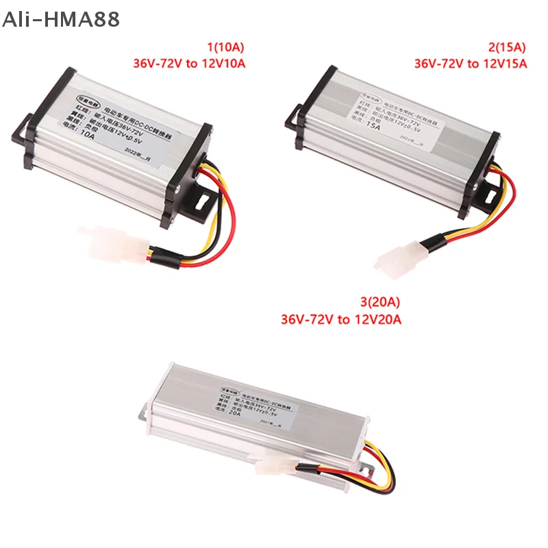 Ali-HMA88-DC 36/48/60/72V To 12V 10A 15A 20A 180W Electric Vehicle DC Converter Electric Power Transformer