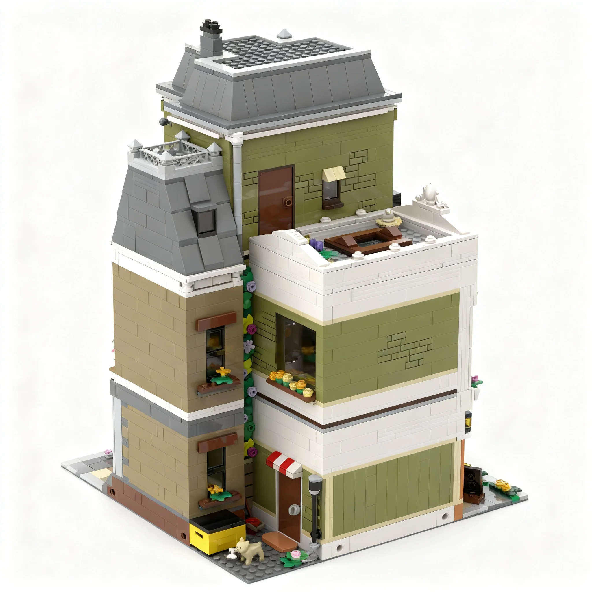 3668pcs MOC Modular Buildings Space Exploration Agency Model Building Blocks Construction Brick Craft Birthday Idea Creative