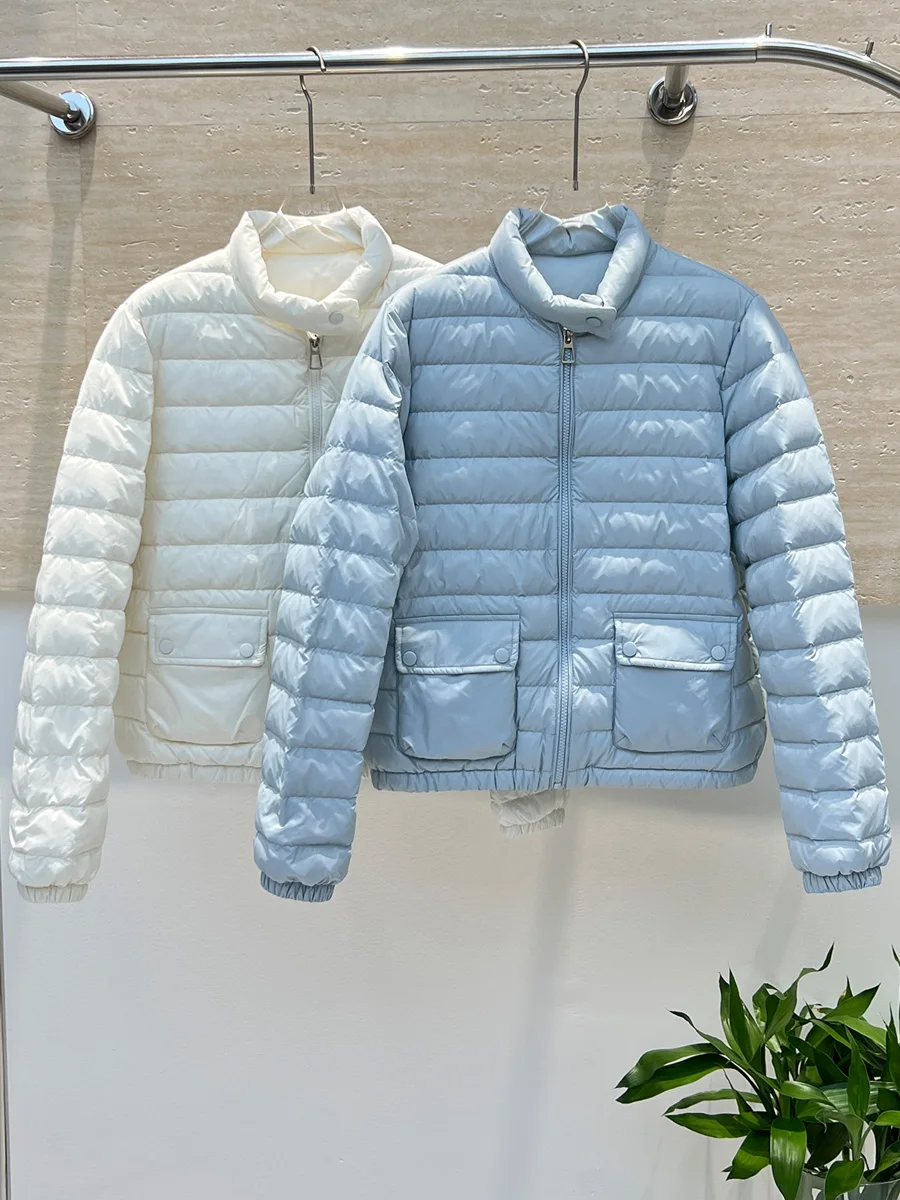 スリムフィット ダウンジャケット レディース 軽量 ダウン90% ホワイト ダウン 冬新作 スタイリッシュ アウターウェア コート