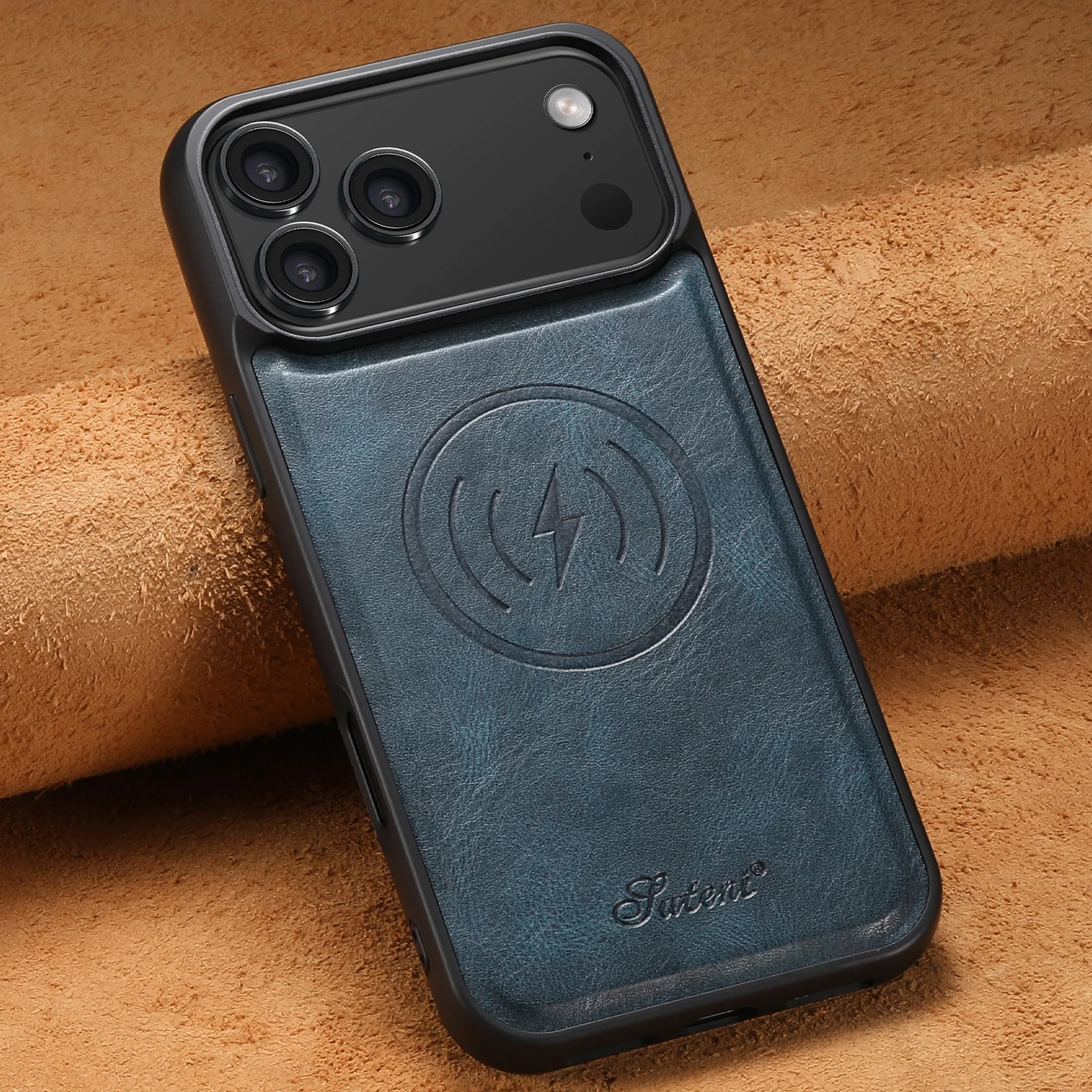 SUTENI Luxury Faux Leather Oil Wax Phone Case For iPhone 17 Pro Max 16 Plus 15 14 13 12