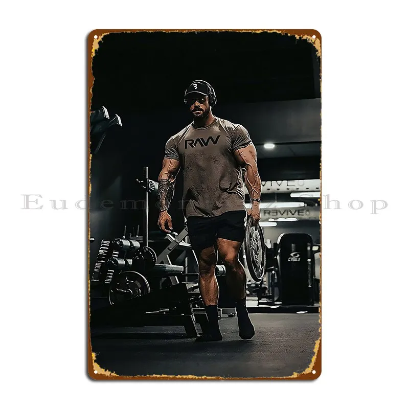Cbum Chris Bumstead Bodybuilding Fitness Metal Sign Designer Wall Decor Decoration Party Vintage Tin Sign Poster