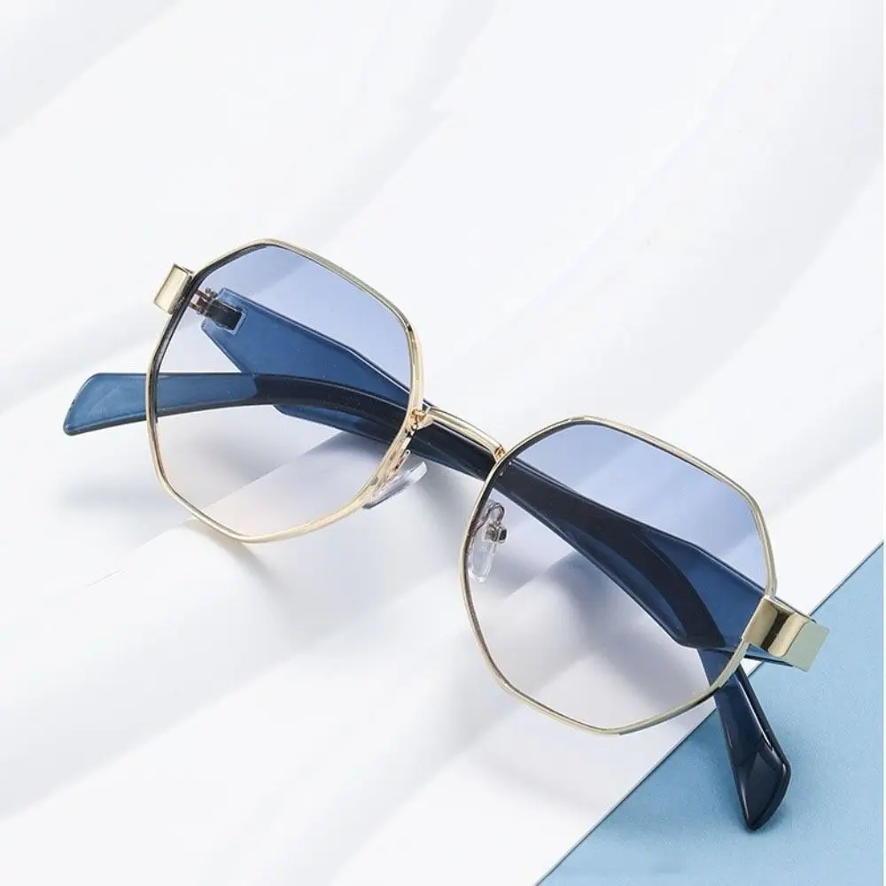 

Retro UV400 Polygonal Sunglasses Classic PC Women Sunglasses Shades Eyewear Gradient Color Anti-UV Glasses Business