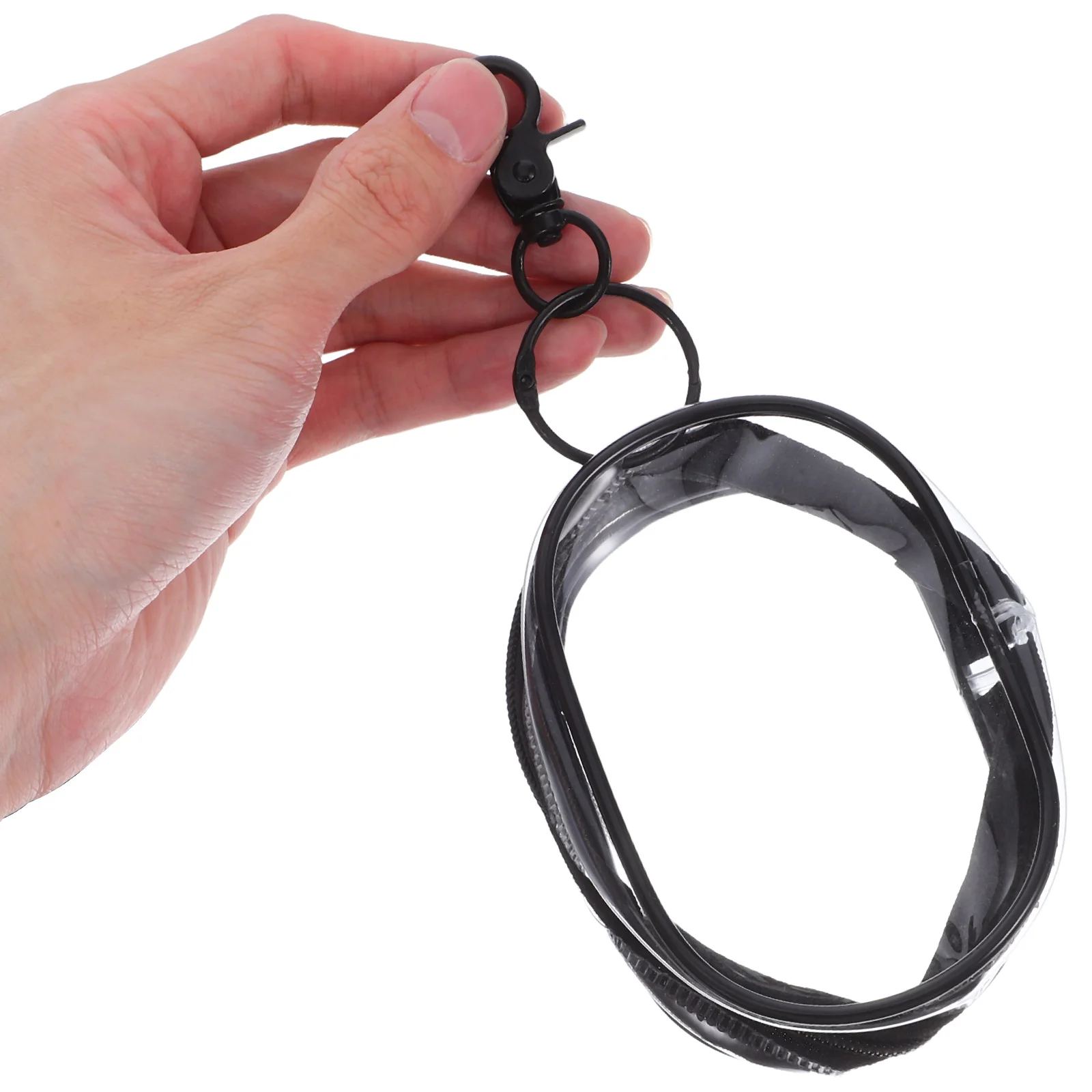 

2pcs Portable Transparent Hanging Bag For Data Cables Earphones Usb Flash Disk Storage Keychain Organizer Mini Carrier