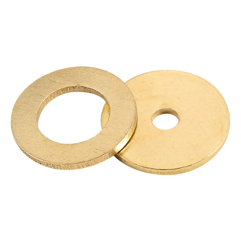 1~100PCS Brass Copper Flat Washer M2 M2.5 M3 M4 M5 M6 M8 M10 M12 M14 M16 M18 M20 Seal Washers Boat spacer