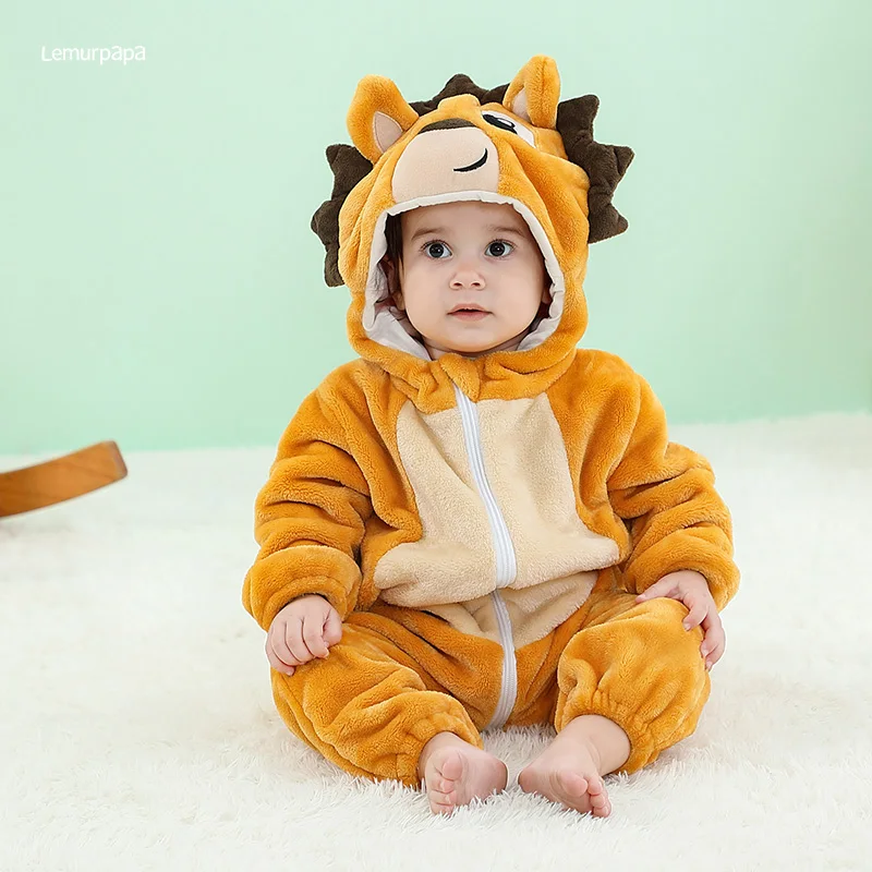 

Hedgehog Romper Baby Warm Jumpsuit Boy Girl Winter Outfit Halloween Animal Suit Funny Cute Onesie Festival Party Clothes