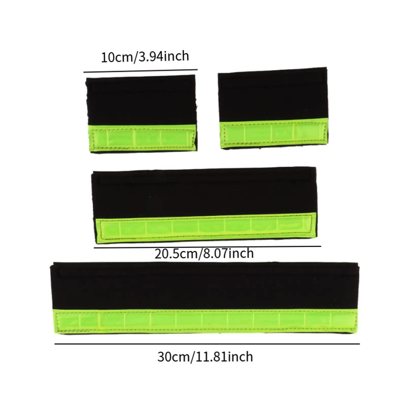 4 قطع من غطاء حزام الأنف مع شرائط عاكسة مبطنة