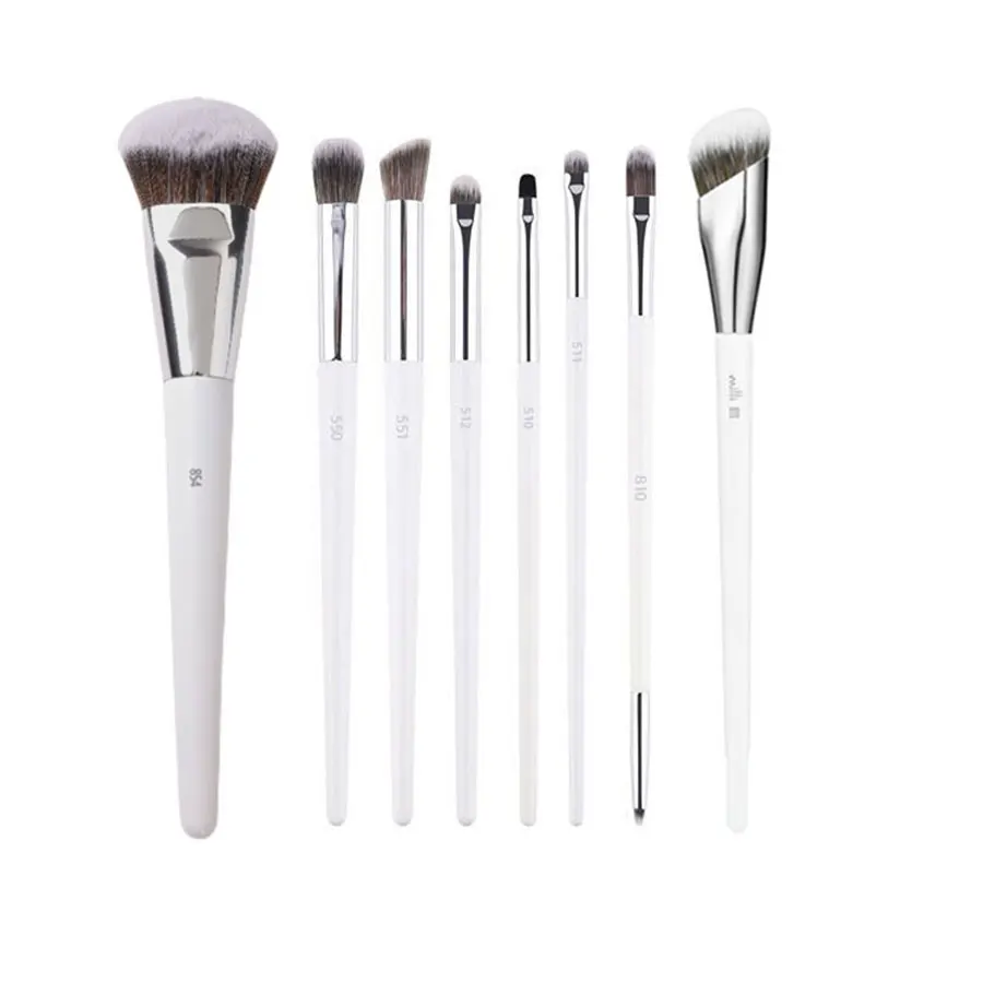 2/3/4/5/6/7pc White Makeup Brushes Liquid Foundation Base Make up Brush Eyeshadow blending Detail Face Eye Concealer Beauty tool