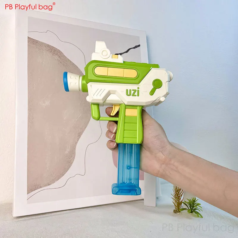 Pistola de agua eléctrica de Vector UZI para niños, juguetes de playa de verano, lanzador de agua colorido, nuevo juguete AC67