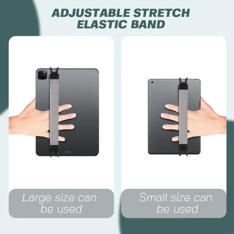 85WD Leathertablets Handled Handled Alça com cinto elástico Seguro portátil