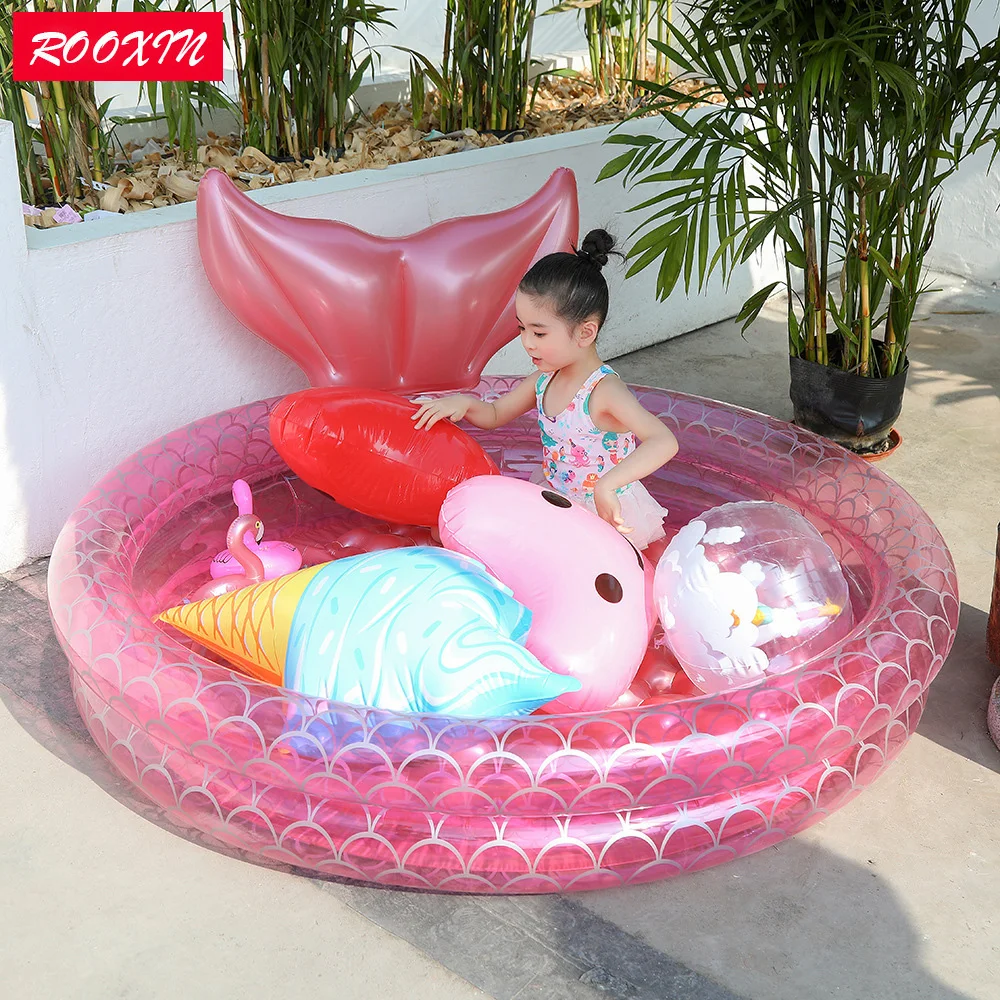 ROOXIN Child Baby Inflatable Swimming Pool Toys Outdoor Paddling Pool Infant Pool Round Kids Swim Ring Water Play Equipment