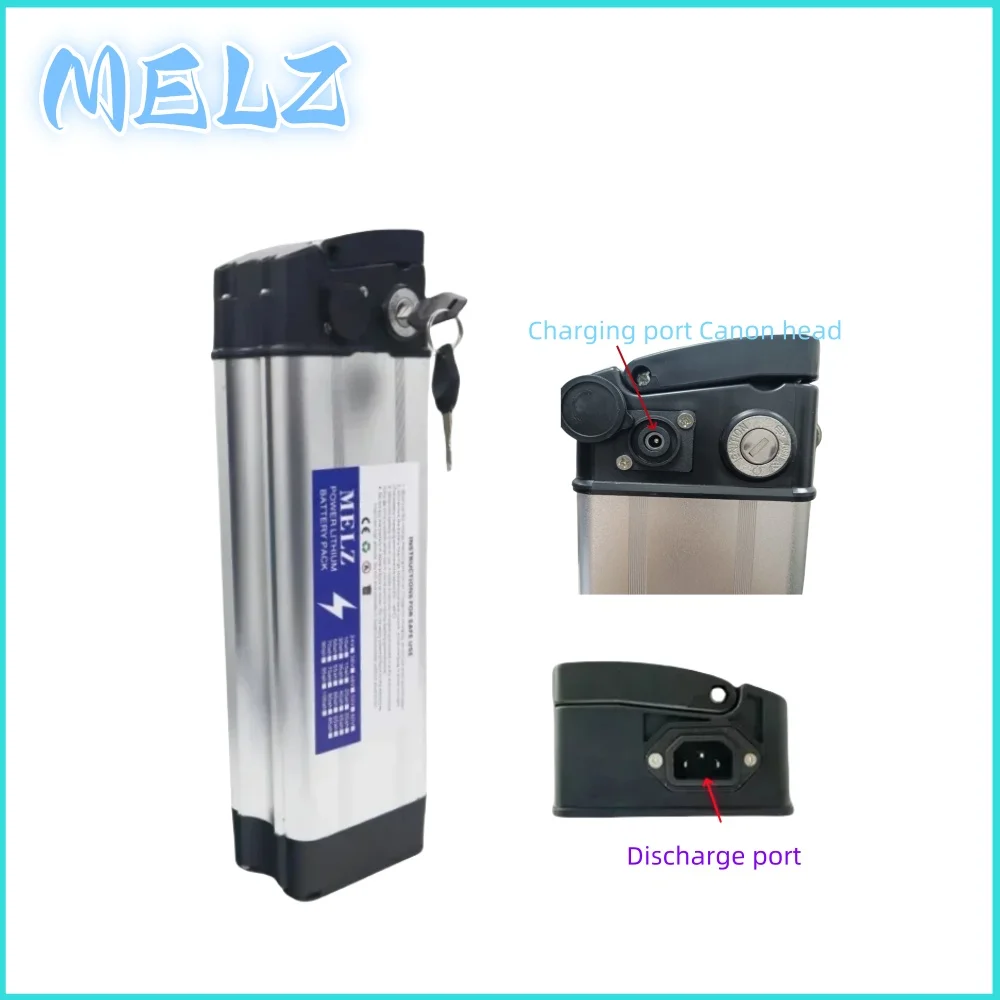 Air Express 52V 20ah 30ah 40ah 50ah Silver Fish Lithium Battery Large Capacity Aluminum Case Anti theft Lock Power Supply Model