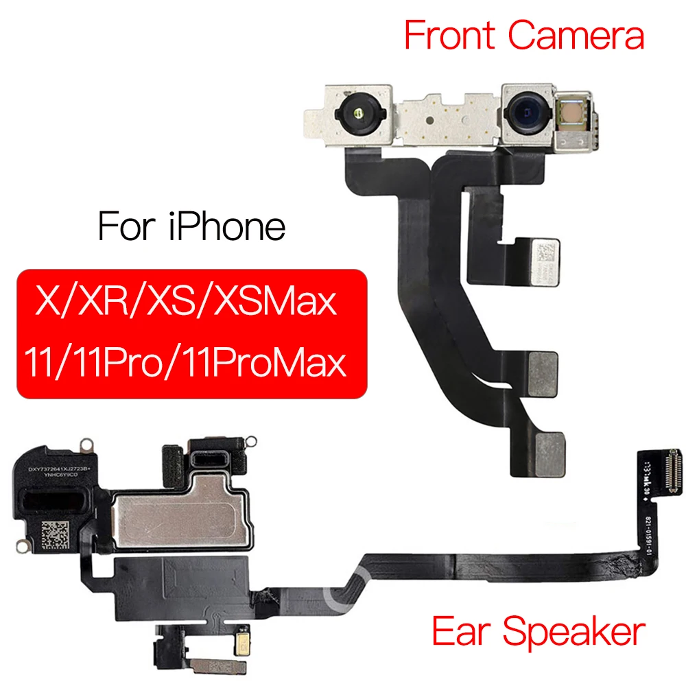 Front Camera Flex For iPhone X XR XS 11 Pro Max Ear Speaker Flex Cable NO Face ID Replacement