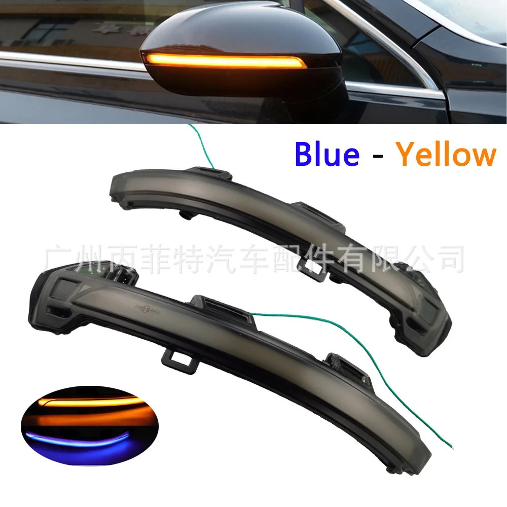 2pcs For Volkswagen 2015-2020 Passat B8 2016-2020 Arteon LED Rearview Mirror Turn Signal Lights