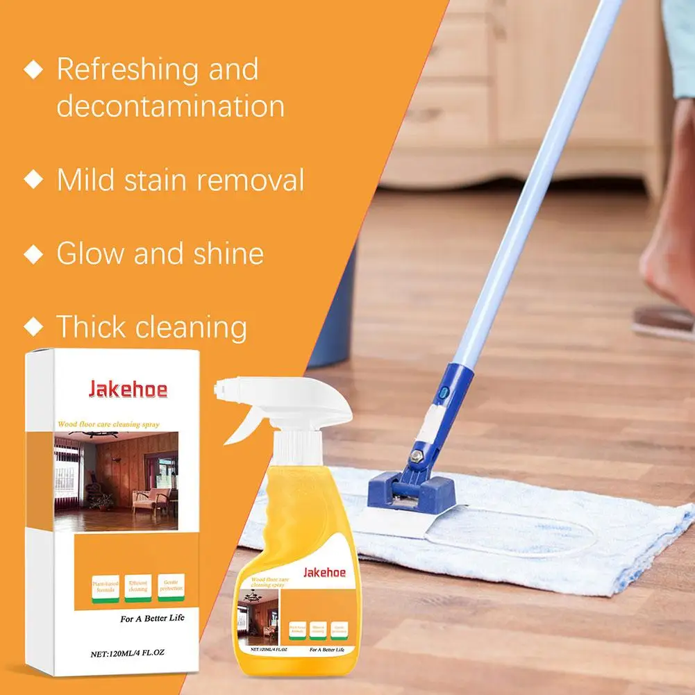 120ml Floor Cleaning Spray Polishing Color Cracking Liquid Multifunctional Anti-dryness Nourishment Cleaning Y9v2