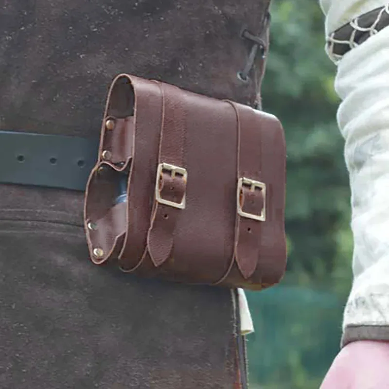 Medieval Renaissance Alchemist Healer Cosplay Costume Accessory LARP Props Magic Potion Bottle Holder Spices Perfume Bag Pouch