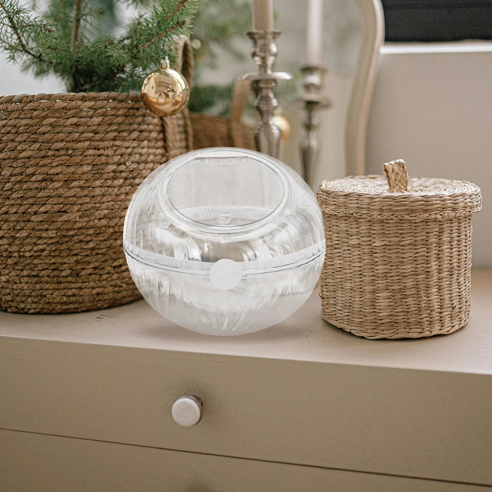 

Holder Plastic Container Bar Accessory Organizer Sturdy Home Desktop Container Sweets Snacks Storage Rack Large