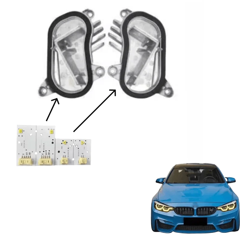 

Lemon Yellow DRL Module For BMW M3 M4 F80 F82 F36 LCI M3 430i 440i 2018 2019 2020 Angel Eyes LED Daytime Running Light