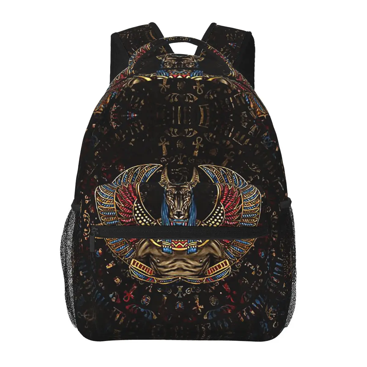 

Anubis Egyptian God Backpacks Boys Girls Bookbag Students School Bags Cartoon Laptop Rucksack Shoulder Bag Large Capacity