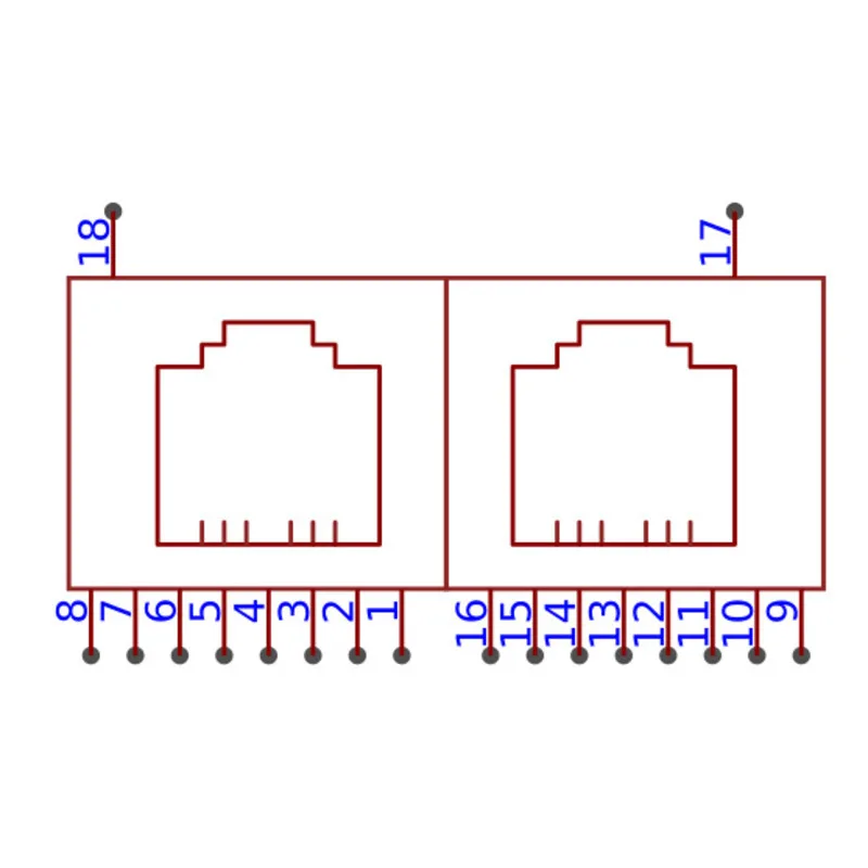 1 Stück HX-RJ45 90 5631-1x2 8P8C Ethernet-Stecker (RJ45 RJ11) Mit/Ohne LED Biegsamer Stecker – Detail 5