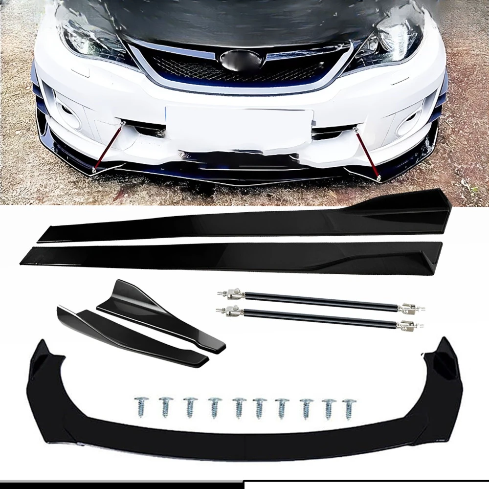 

For Lexus RC F IS250 IS300 Front Splitter Bumper Lip Spoiler Gloss Black Bod Kit United States