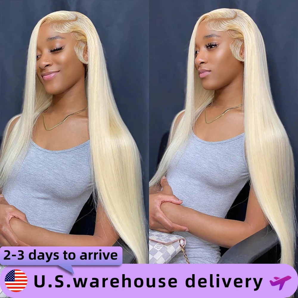 

30 40 Inch 613 Blonde Colored Transparent lace frontal wig human hair 13x6 13x4 straight 200 Density wigs for women brazilian wi
