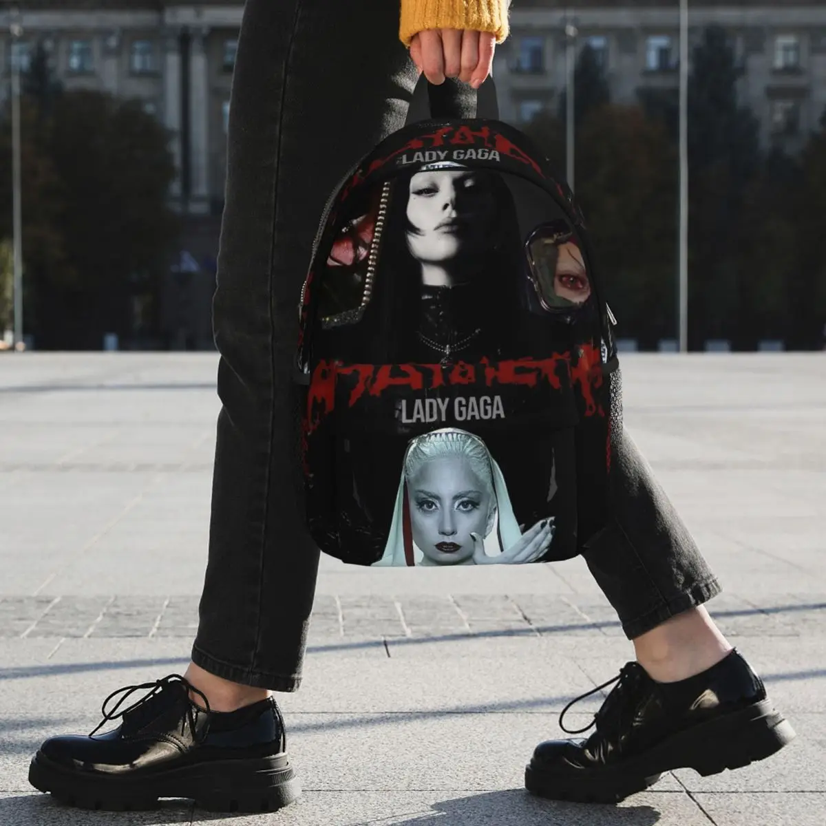 Lady Gaga Mayhem Album Backpack Student BookBag Children School Bag Laptop Shoulder Bags for Men Women