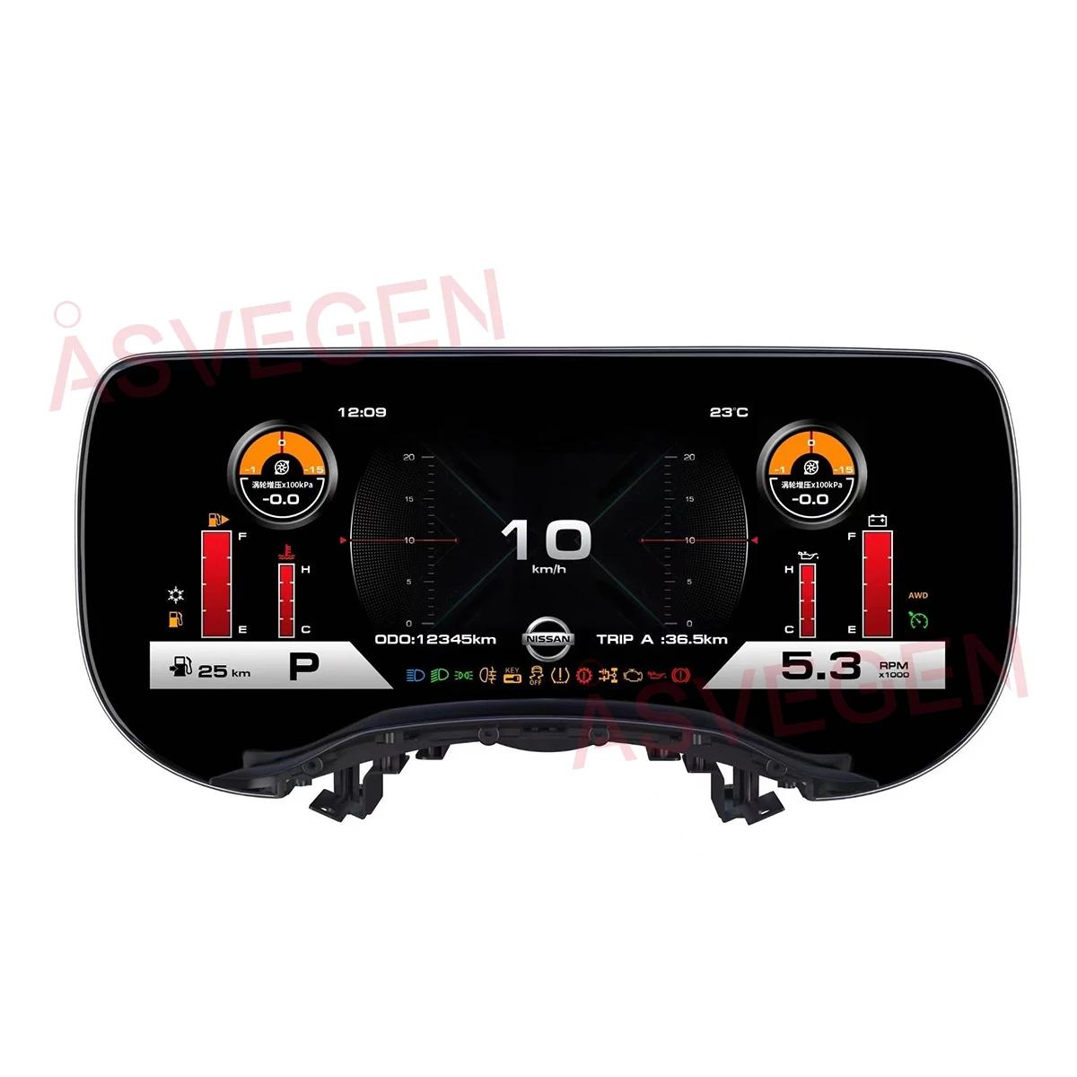 

12.3" Car LCD Digital Cluster Instrument Speedometer Panel for Nissan 350Z/Fairlady Z (Z33 2003-2009