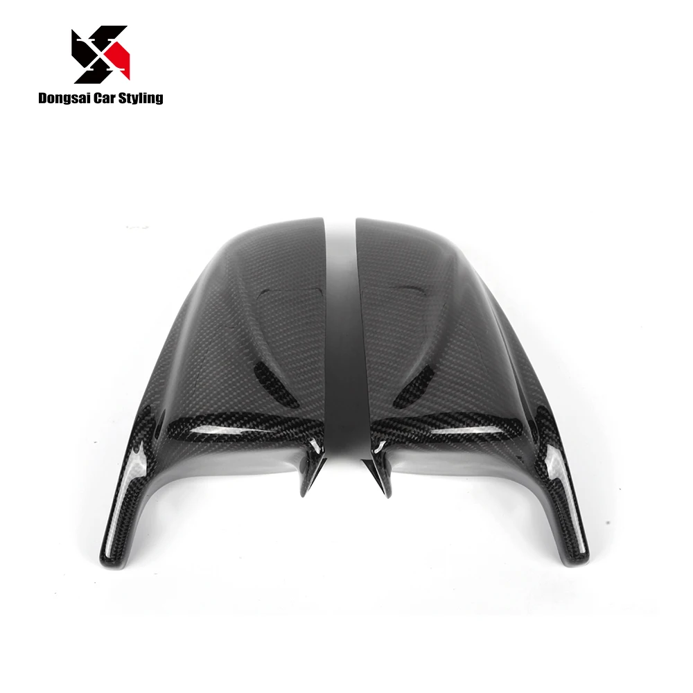 Carbon Side Door Rear View M Look Wing Mirror Housing Caps Covers for BMW 5 Series E60 540i 550i 2007-2009