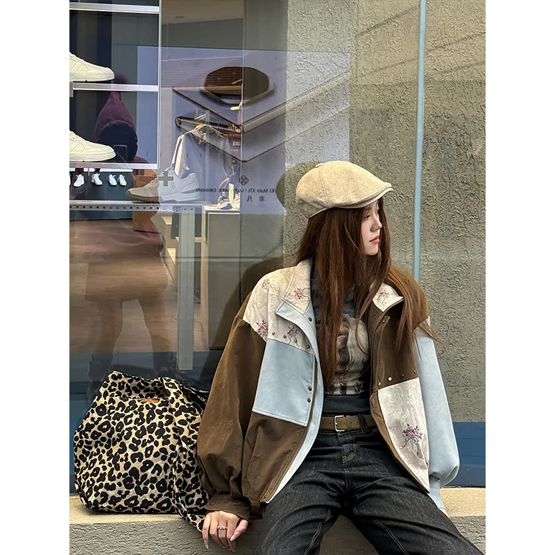 ELFSACK 2025 وصل حديثًا حقيبة كروس ليوبارد Y2K للمرأة #3