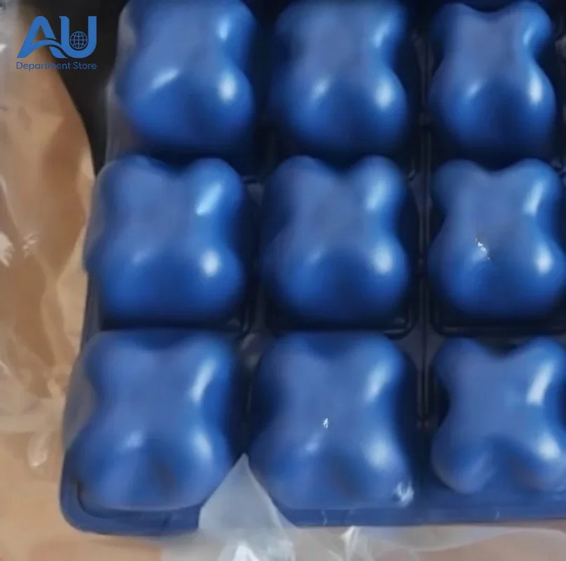 Medical Grade PVC Anti-Decubitus Air Cushion, 2 Valve Inflatable for Wheelchair Anti-Bedsore, Pressure Relief