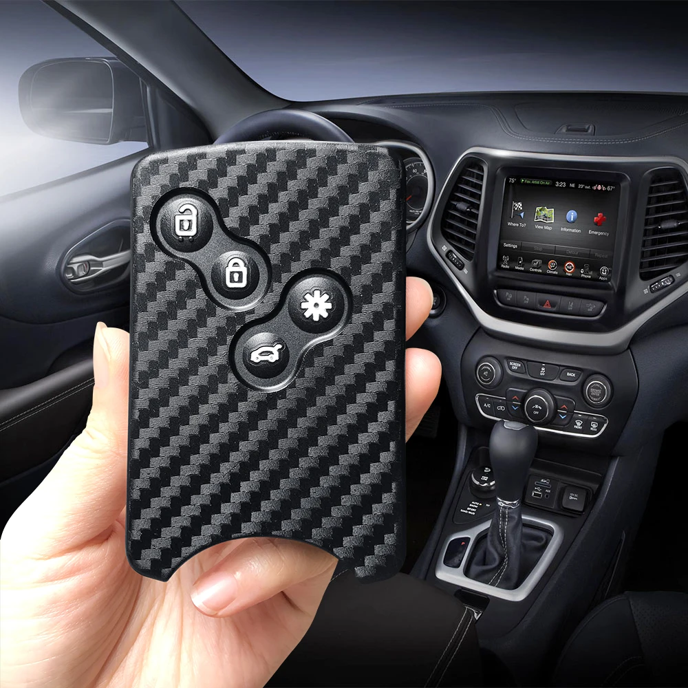 For Renault Zoe Clio 4 Megane 3 2 4 Kadjar Laguna Captur Koleos Stage Koleos Logan Card Nema Fluence Scenic 3 Car Key Case Cover