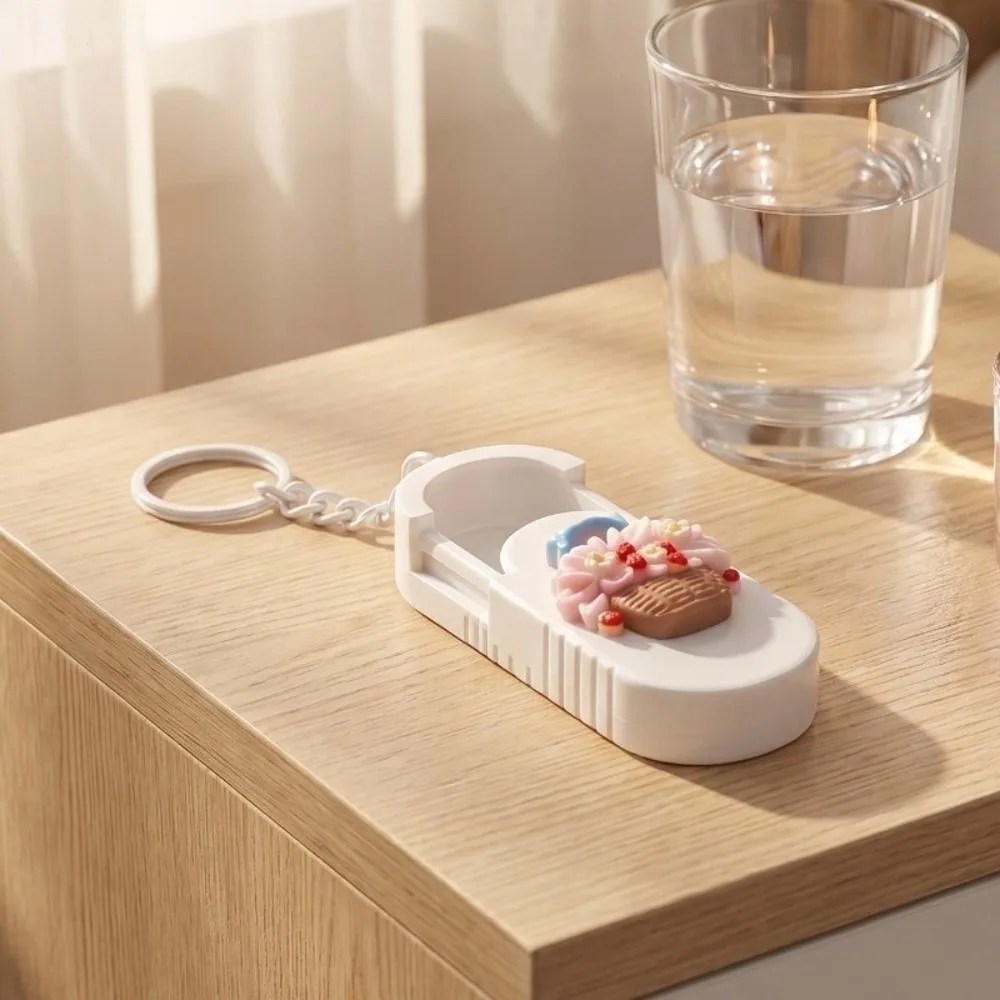 Kompakte Tragbare Pillendose Schlüsselanhänger Blumenkorb Multifunktionale …