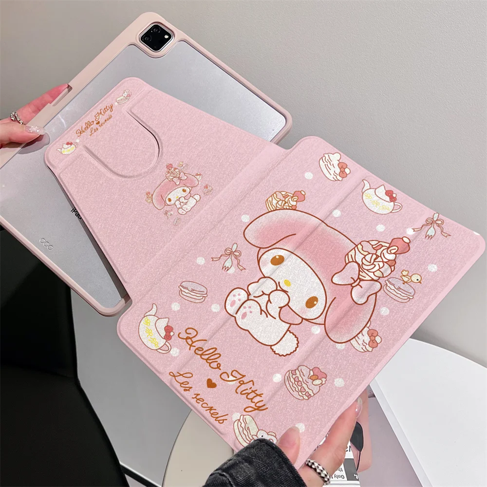 

Melody Case For iPad 10th Air3 5 4 10.9 Air11 A16 11th 2025 M2 M3 Pro 2024 10.2 8th 9th mini 7 6 9.7 Rotation Stand Tablet Cover