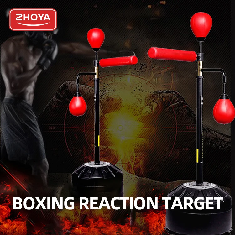ZHOYA SPORT Custom Multi Functional Training Free Standing Spinning Boxing Punching Bag With Speed Ball Wholesale