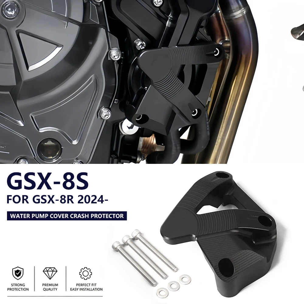 

GSX8R GSX8S Engine Case Water Pump Cover For SUZUKI GSX-8R 2024-2026 GSX-8S 2023-2026 Motorcycle Engine Guard Crash Protector